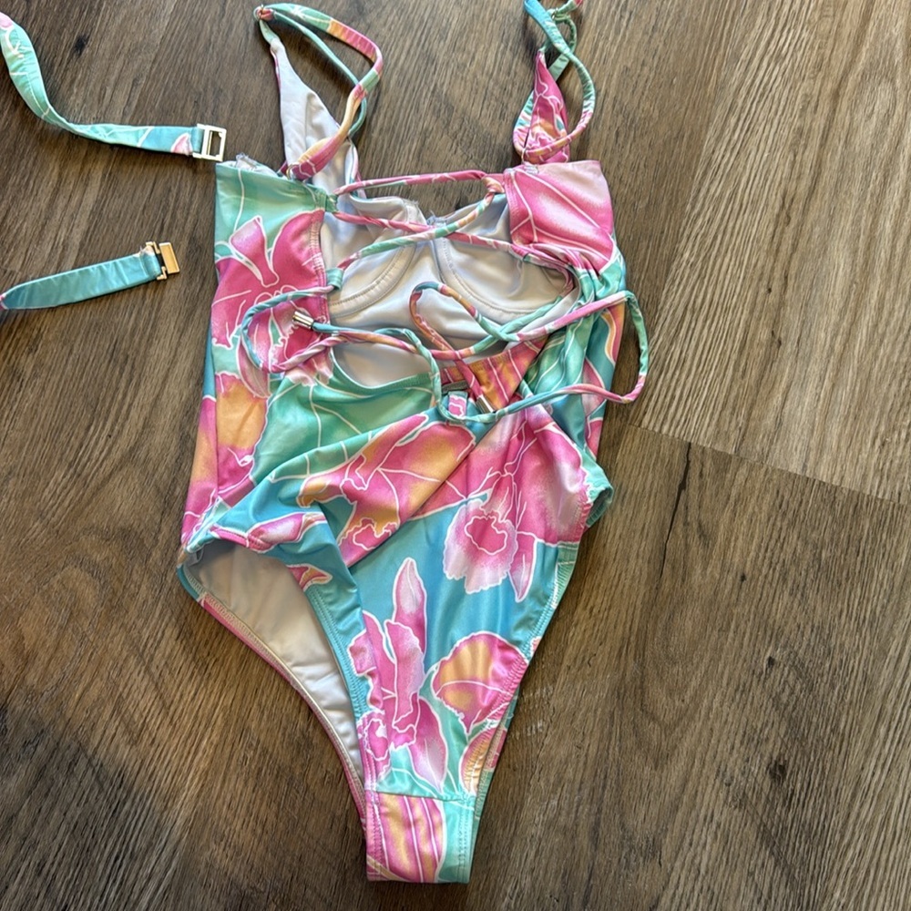 KENNY FLOWERS Watercolors THE MAUI - UNDERWIRE ONE PIECE - Picture 4 of 6